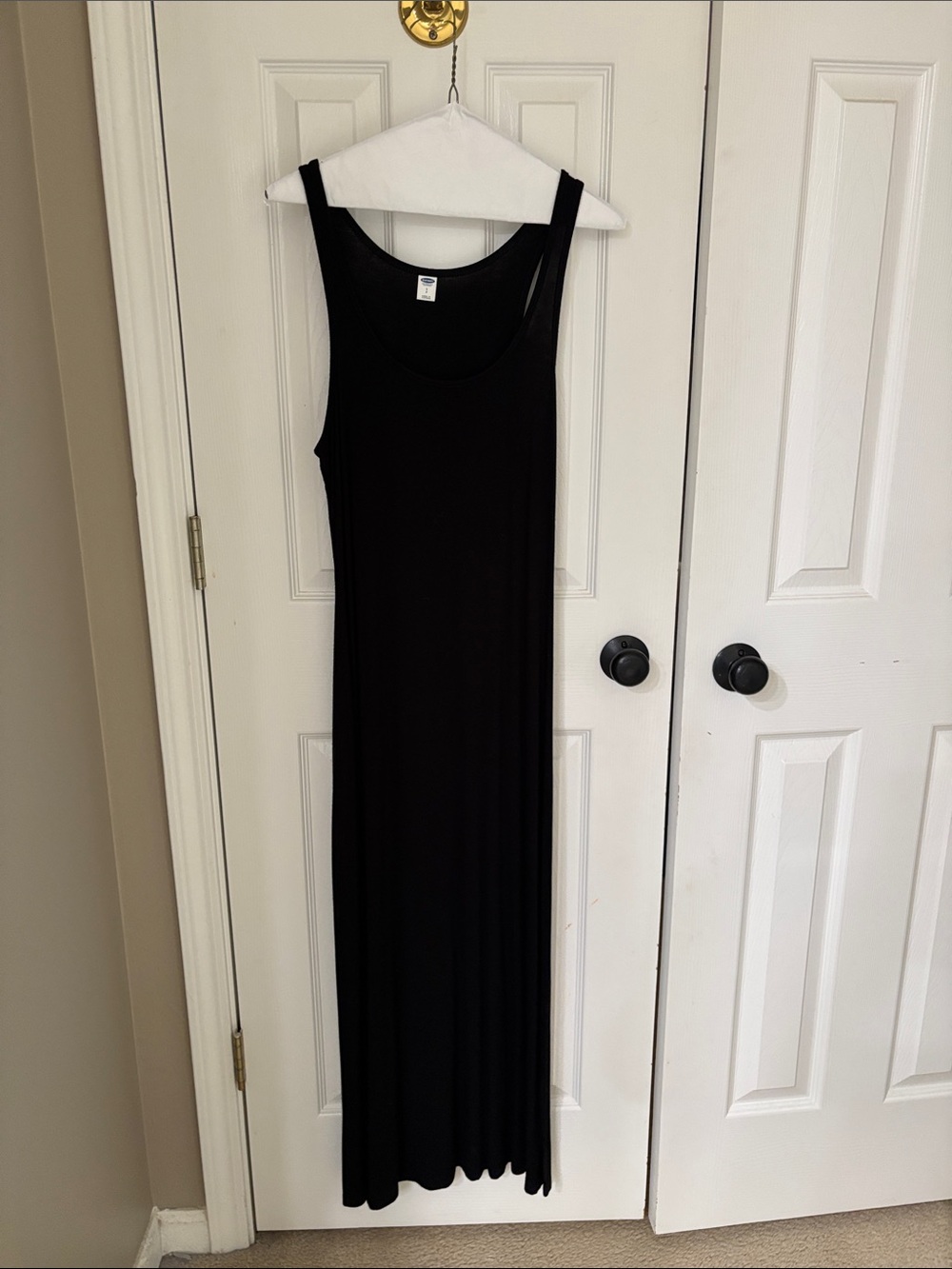 Old Navy Black Sleeveless Maxi Dress